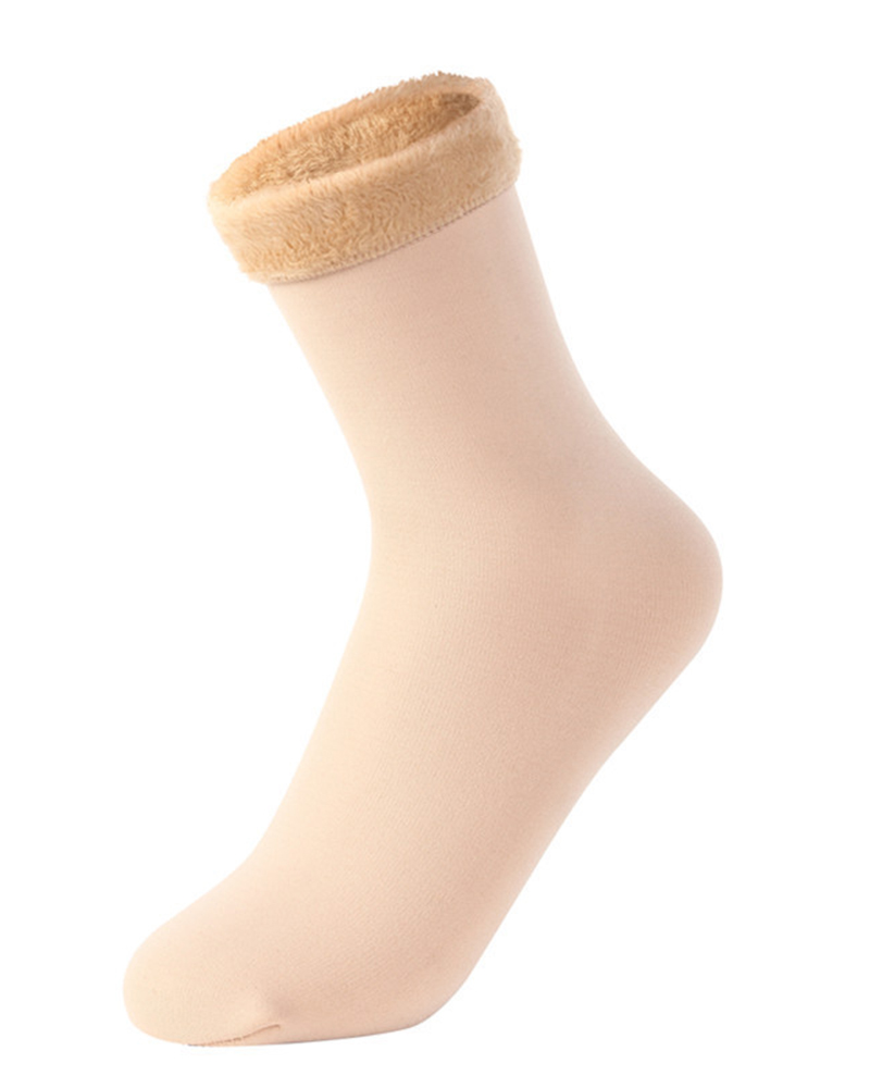 1Pair Warm Thermal Lined Socks