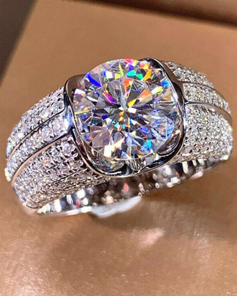 1pc Zircon Rhinestone Wedding Ring