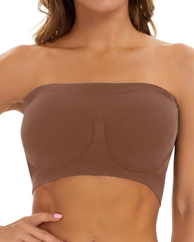 Bandeau Strapless Non Padded Bralette