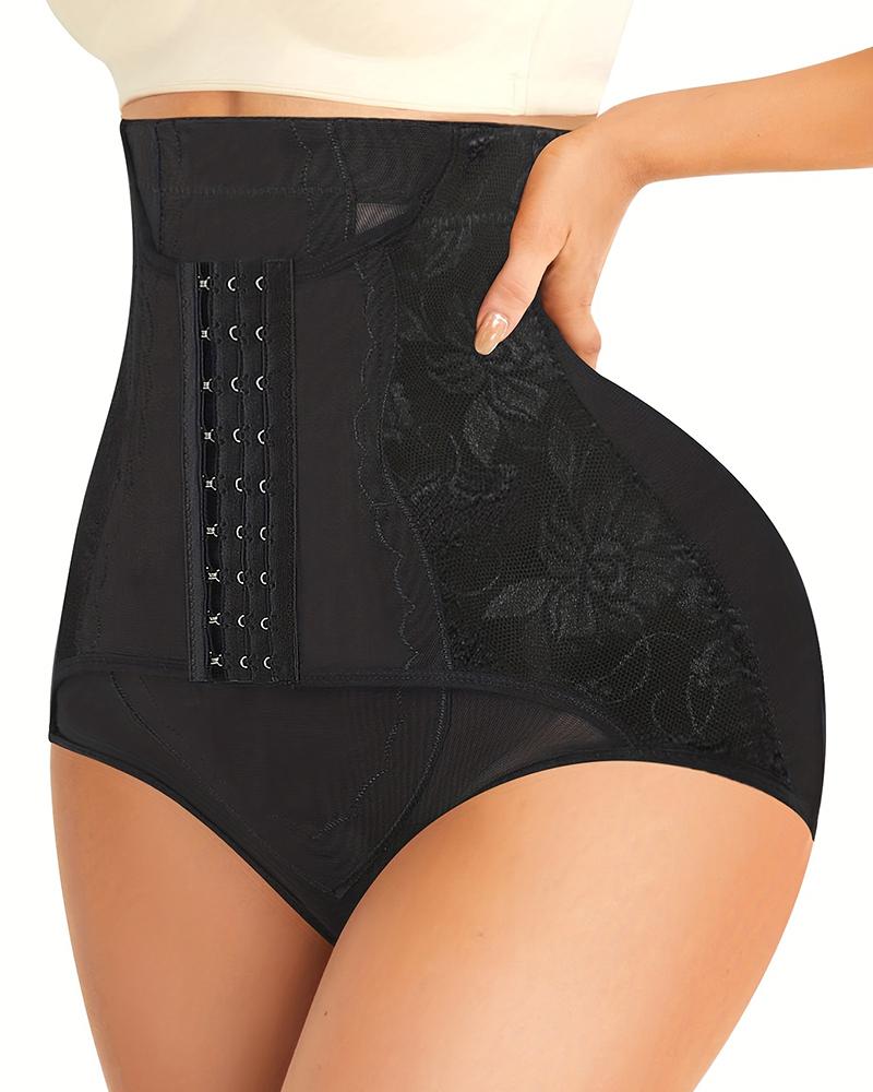  Hook Front Tummy Control Shapewear Underwear