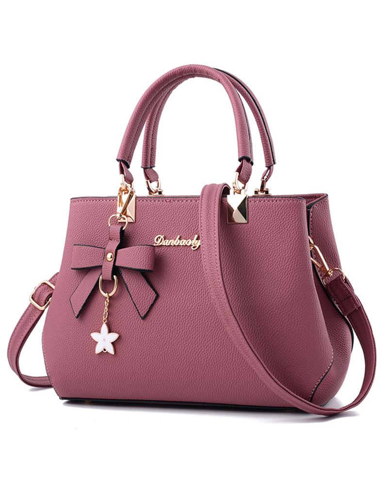 Bowknot Decor Trendy Satchel Bag
