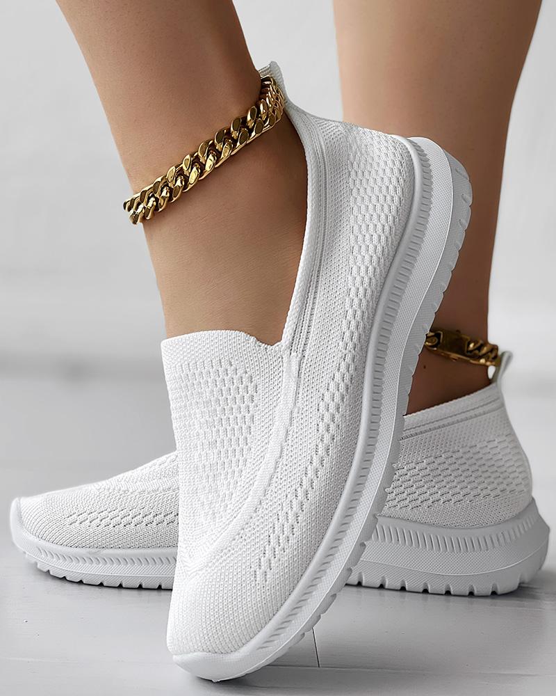 Hollow Out Breathable Slip-On Sneakers