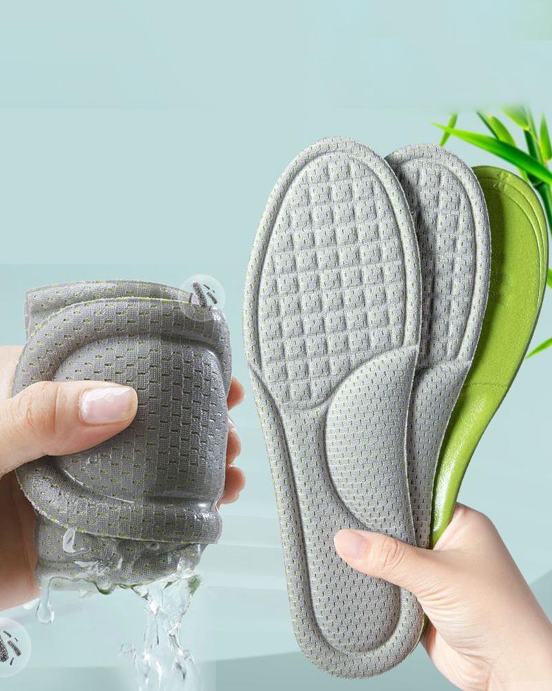 1Pair Deodorant Breathable Cushion Comfort Insoles