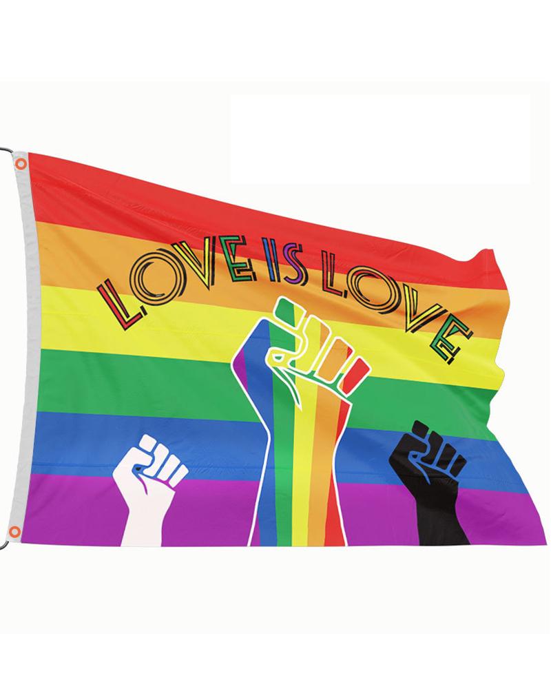 1pc Rainbow Stripe Graphic Pride Month Decoration Flag