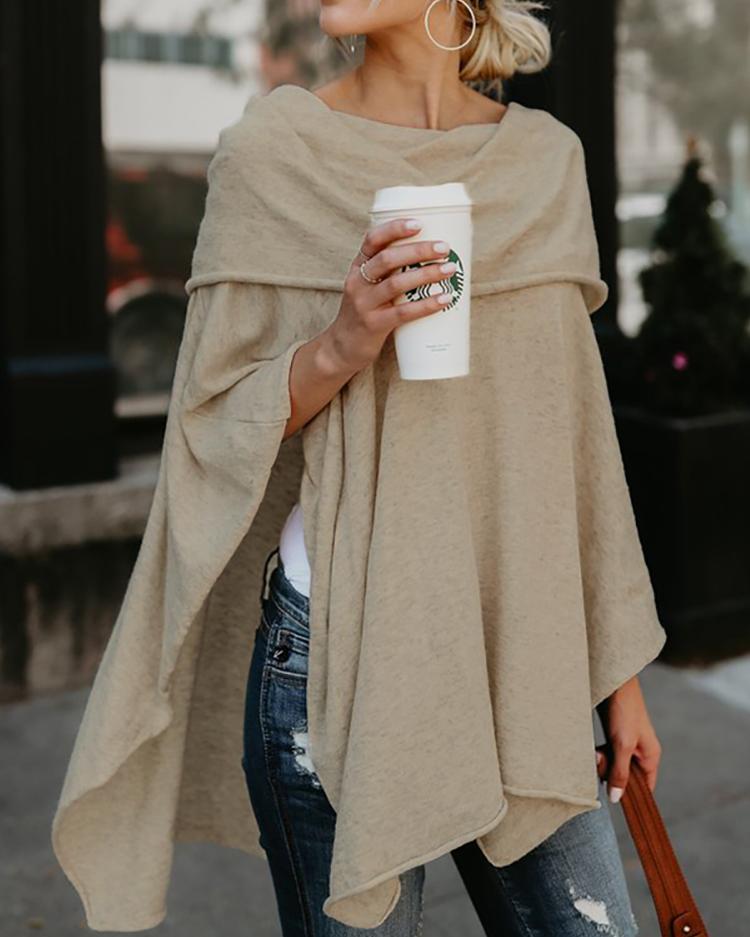 Irregular Off Shoulder Dip Hem Casual Blouse