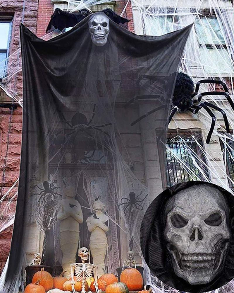 Halloween Black Creepy Cloth-Spooky For Haunted House Halloween Party Doorway Outdoors Decoration