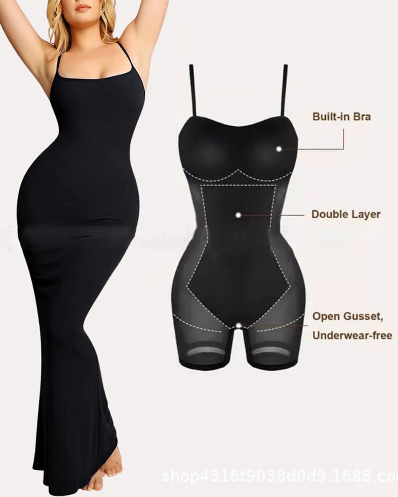   ChicMe Tummy Control Butt Lifting 2-In-1 Shapewear Dress