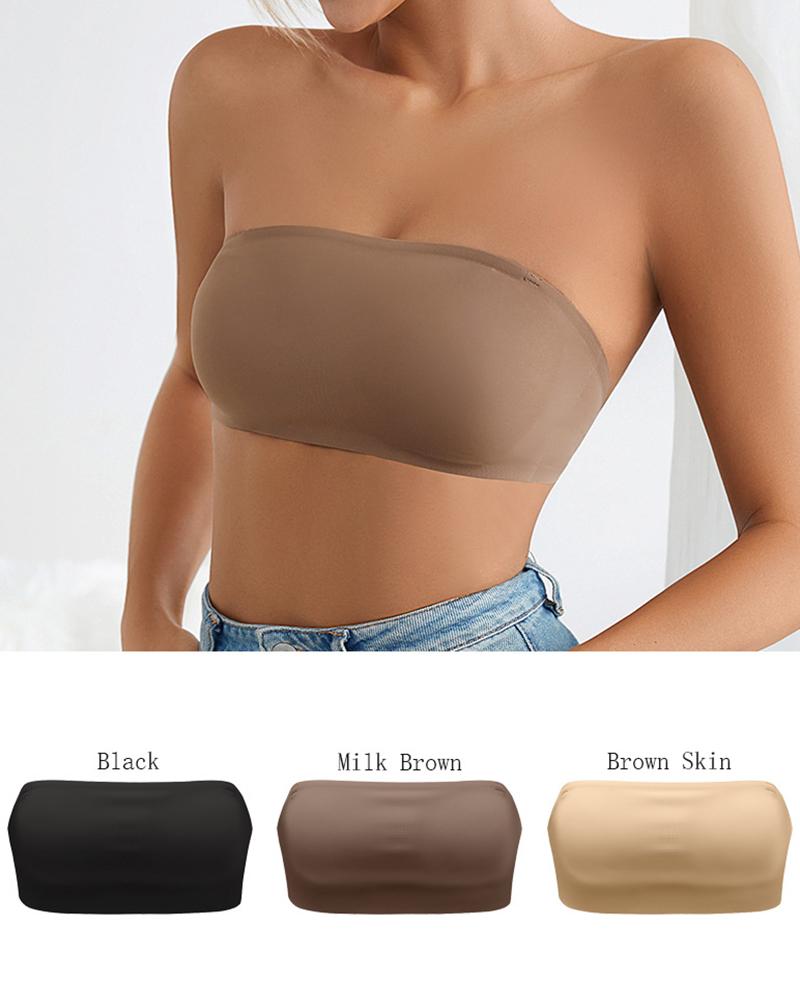 Bandeau Seamless Padded Quick Dry Bra