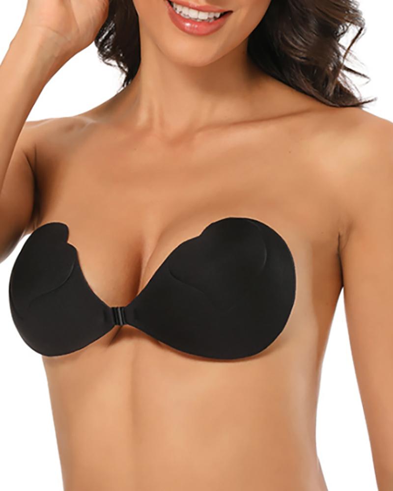 Heart Shaped Invisible Backless Sticky Bras Push up Strapless Self Adhesive Bra