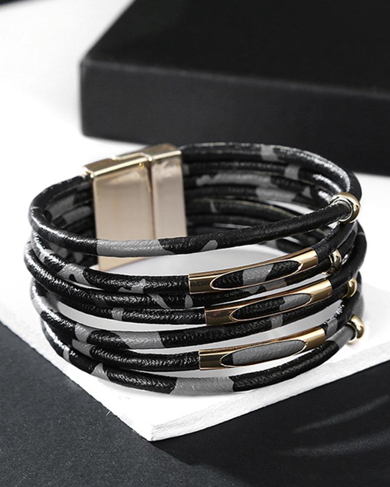 1pc Leopard Multi-Layer Magnet Bracelet