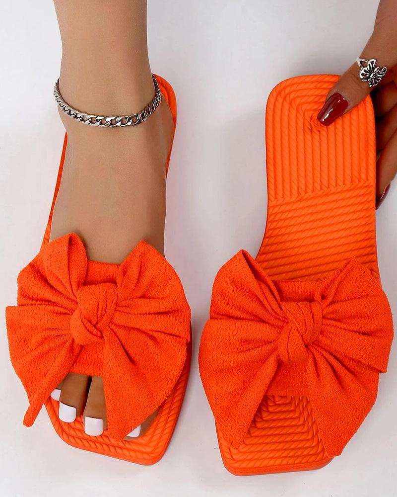 Bowknot Design Summer Slippers
