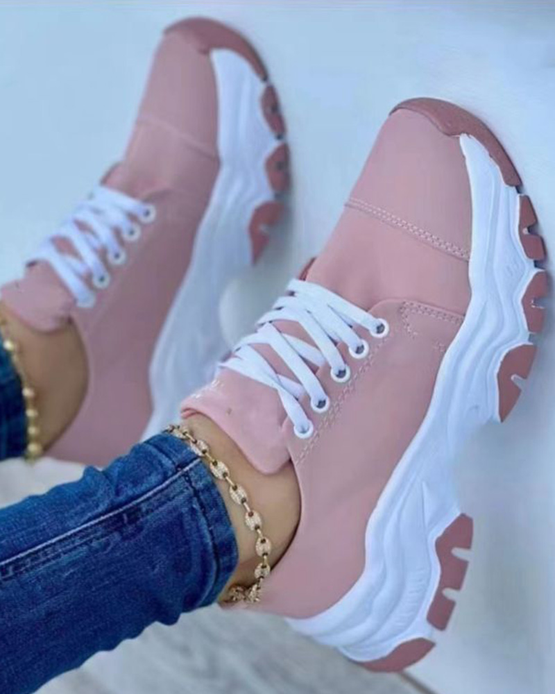Lace-up Breathable Casual Running Sneakers