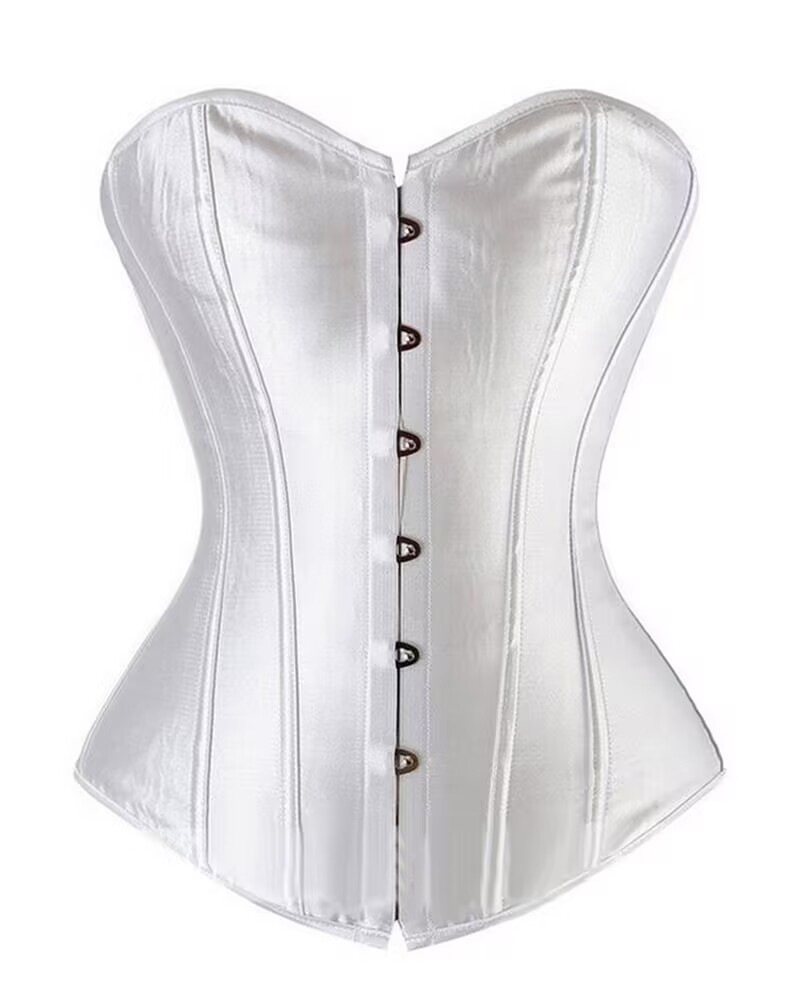 Overbust Boned Bustier Corset Tummy Control Push Up Wedding Party Shapewear Top