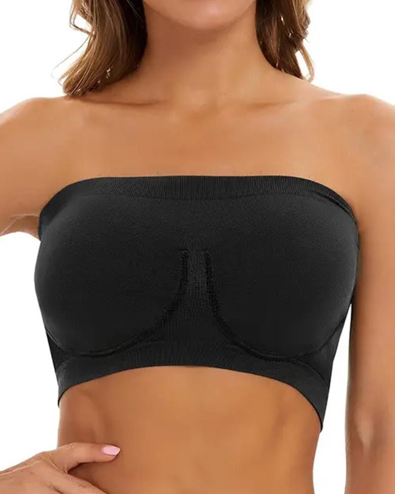 Bandeau Strapless Non Padded Bralette