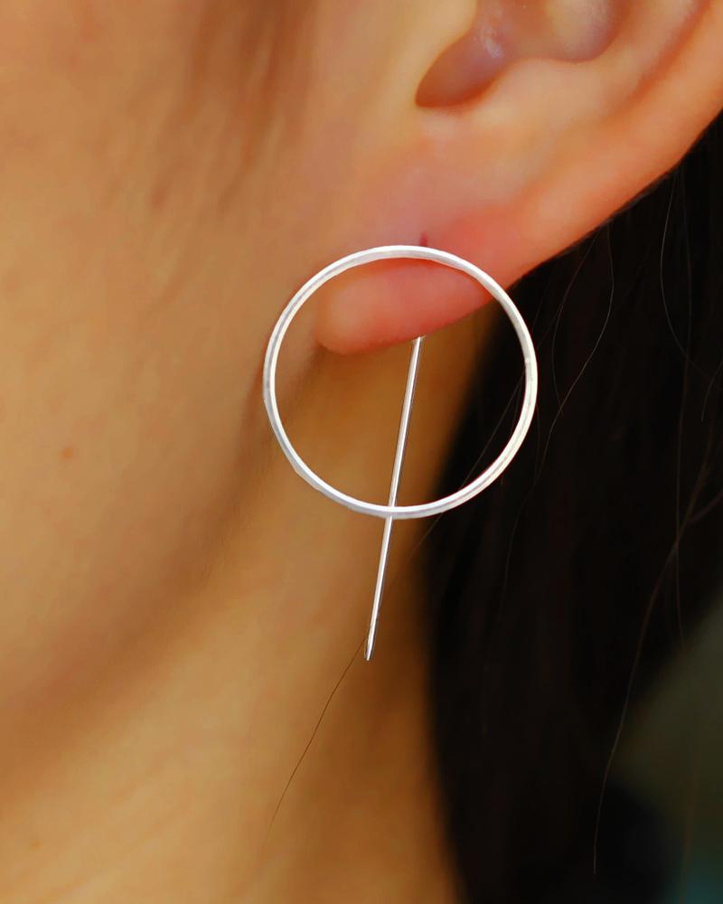 1Pair Geometric Simple Trendy Earrings