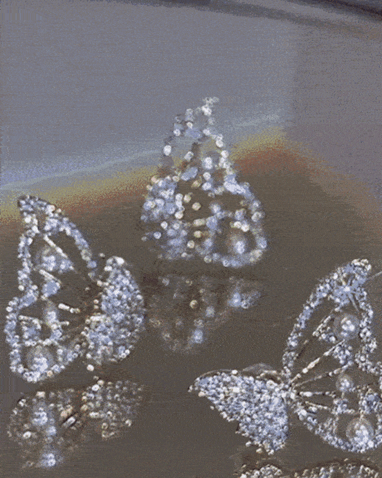 1Pair Butterfly Wings Hollow Out Earrings