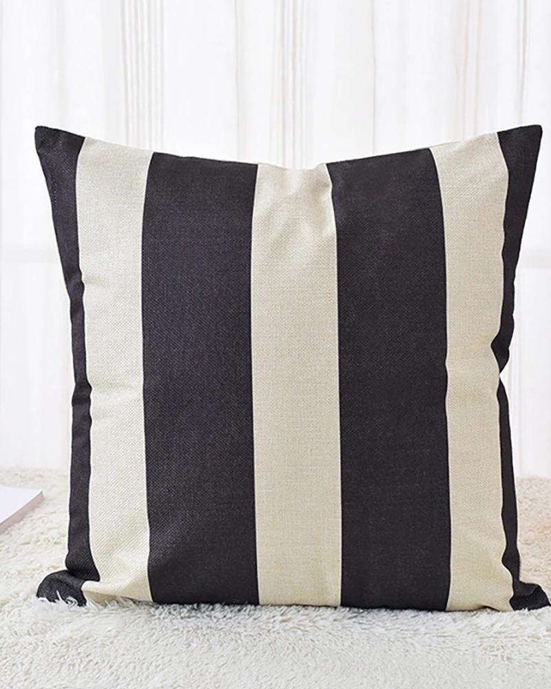 Halloween Witch / Letter / Striped Print Cushion Cover Without Filler