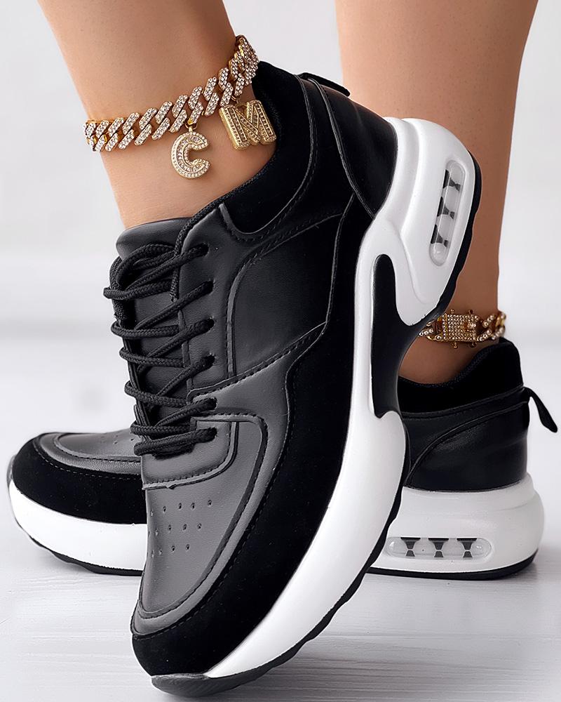 Breathable Lace-up Sports Sneakers