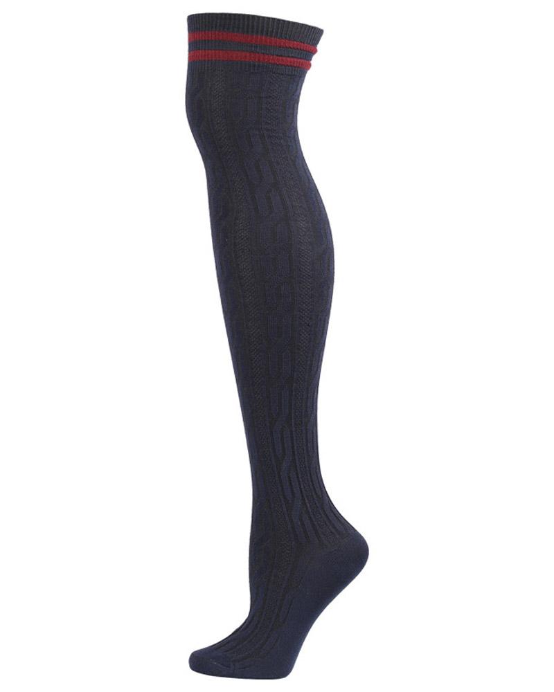 1Pair Thigh High Cable Knit Leg Warmers Long Boot Socks