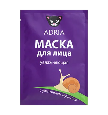 Косметика Тканевая маска с улиточным муцином ADRIA