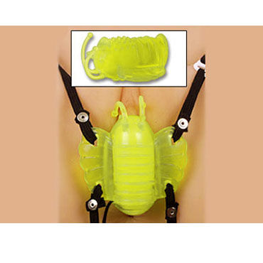 Стимуляция клитора Gopaldas Butterfly Massager желтый Клиторальный стимулятор с вибрацией