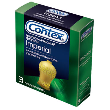 Contex Imperial, 3 шт Презервативы анатомической формы