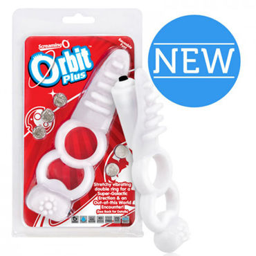 Кольца с вибрацией Screaming Orbit Plus Кольцо на пенис с двумя стимуляторами