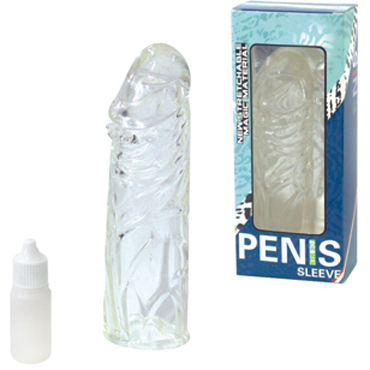 Насадки на пенис Baile Penis Sleeve Реалистичная насадка на пенис