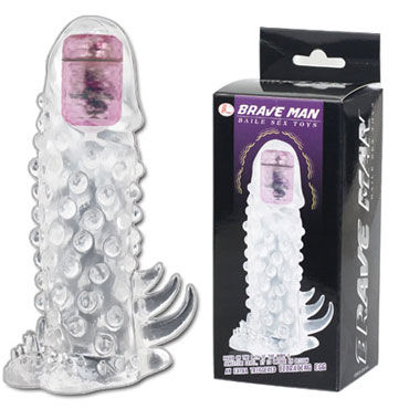 Насадки на пенис  Condom-Shop Baile Brave Man Making Love Vibration Вибронасадка на пенис