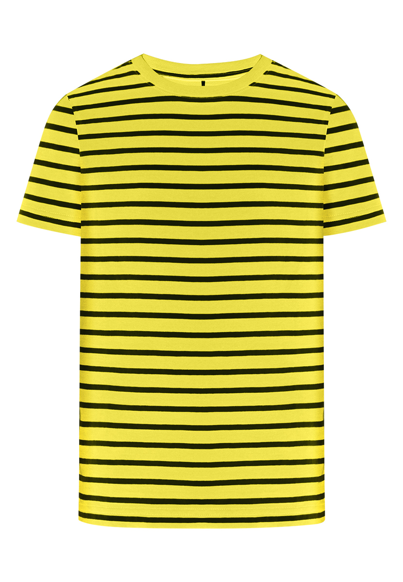 Купить желтую полоску. Футболка в желто черную полоску. Желтая полосатая футболка. Футболка черно желтая в полоску. Желтая футболка с черными полосками детская.