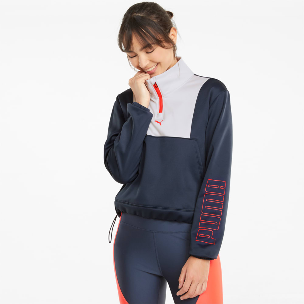 Толстовка PWR Fleece Logo Quarter-Zip Training Sweatshirt