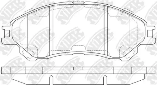 PN9809-NIBK колодки дисковые передние!\ Suzuki SX4 1.6/1.6DDiS 13>