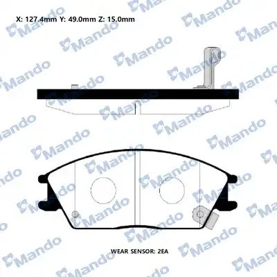 колодки дисковые передние!\ Hyundai Accent all 00>