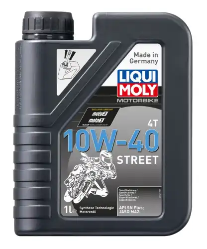 Моторное масло 4-х тактное LIQUI MOLY Motorbike Street 1521 10W-40 синтетическое 1 л