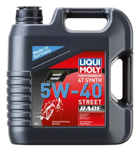 Моторное масло 4-х тактное LIQUI MOLY Motorbike Street 1685 5W-40 синтетическое 4 л