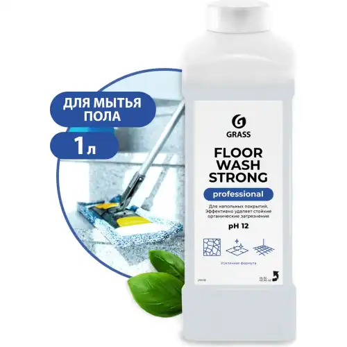 средство щелочное для мытья пола! 'Floor wash strong' (канистра 1л)\