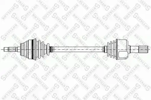 Валы приводные в сборе  Армтек привод левый! 595mm, 23352\ Peugeot Partner, Citroen Berlingo 1.1/1.4 MA 96>