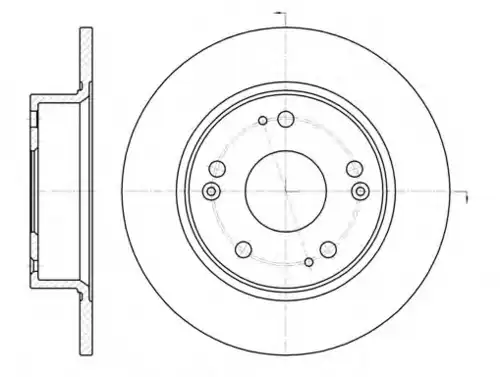 Тормозные диски Тормозной диск REMSA 6984.00 полный задний мост