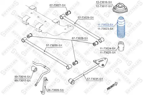 пыльник амортизатора заднего!\ Daewoo Lacetti Sedan/Hatchback 04>