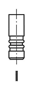 клапан выпускной! 23.5x5x110.0\ Audi A3, Skoda Octavia, VW Golf/Jetta 1.2-1.4 TSi 13>