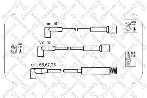 к-кт проводов!\ Opel Kadett E/Vectra A 1.6 <94