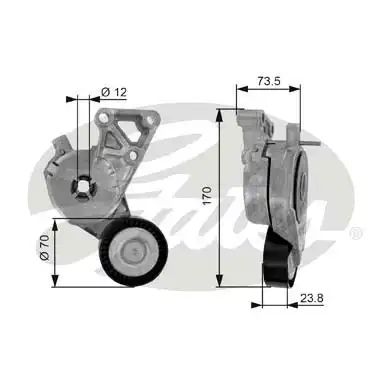 ролик натяжной!\ VW Golf/Bora/Sharan, Audi A3 1.6-2.0, Seat Toledo 1.6 95>