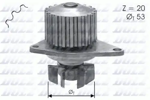 помпа!\ Peugeot 306/309/405, Citroen ZX/Xsara/AX 1.0-1.4/1.4D 87>