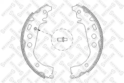 Тормозные колодки барабанные 112 100-SX 4101.00=4101.01=K2342-01 !колодки барабанные\ Toyota Yaris/Yaris Verso 99>