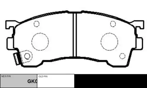 колодки дисковые передние!\ Mazda 626 1.8-2.5/2.0D/Xedos 6 1.6 16V/2.0 92>