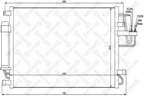 NS94801=8FC 351 302-361 [976062E000]!радиатор конд.\Hyundai Tucson,Kia Sportage all 04>