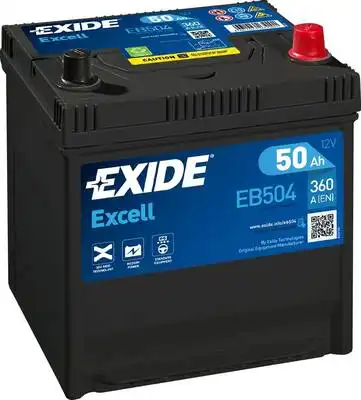 Аккумулятор EXIDE EB504 50 Ач 360 А 200x173x222 мм 0 (-+) обратная