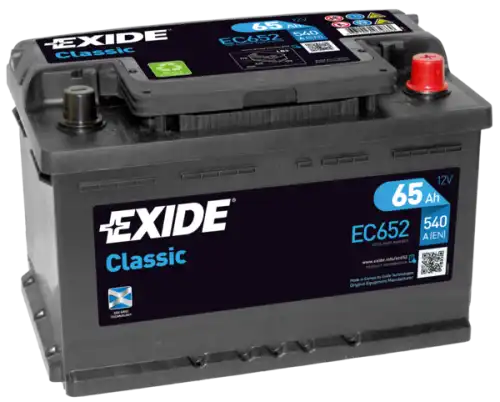 Аккумулятор EXIDE EC652 65 Ач 540 А 278x175x175 мм 0 (-+) обратная