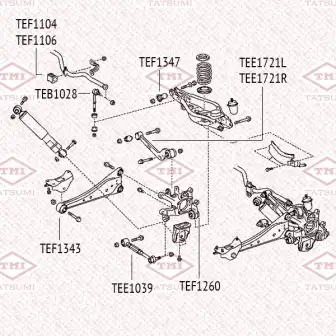 рычаг задней подвески верхний прав.!\ Toyota RAV4 05>