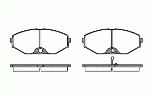 375 02 222247=D1165M-01 !колодки дисковые п.\ Nissan Maxima QX 2.0i-3.0i 24V 00>